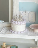 Tiara cake candle