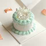 Tiara cake candle