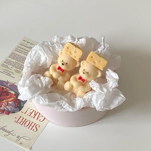 cheese mini bear candle